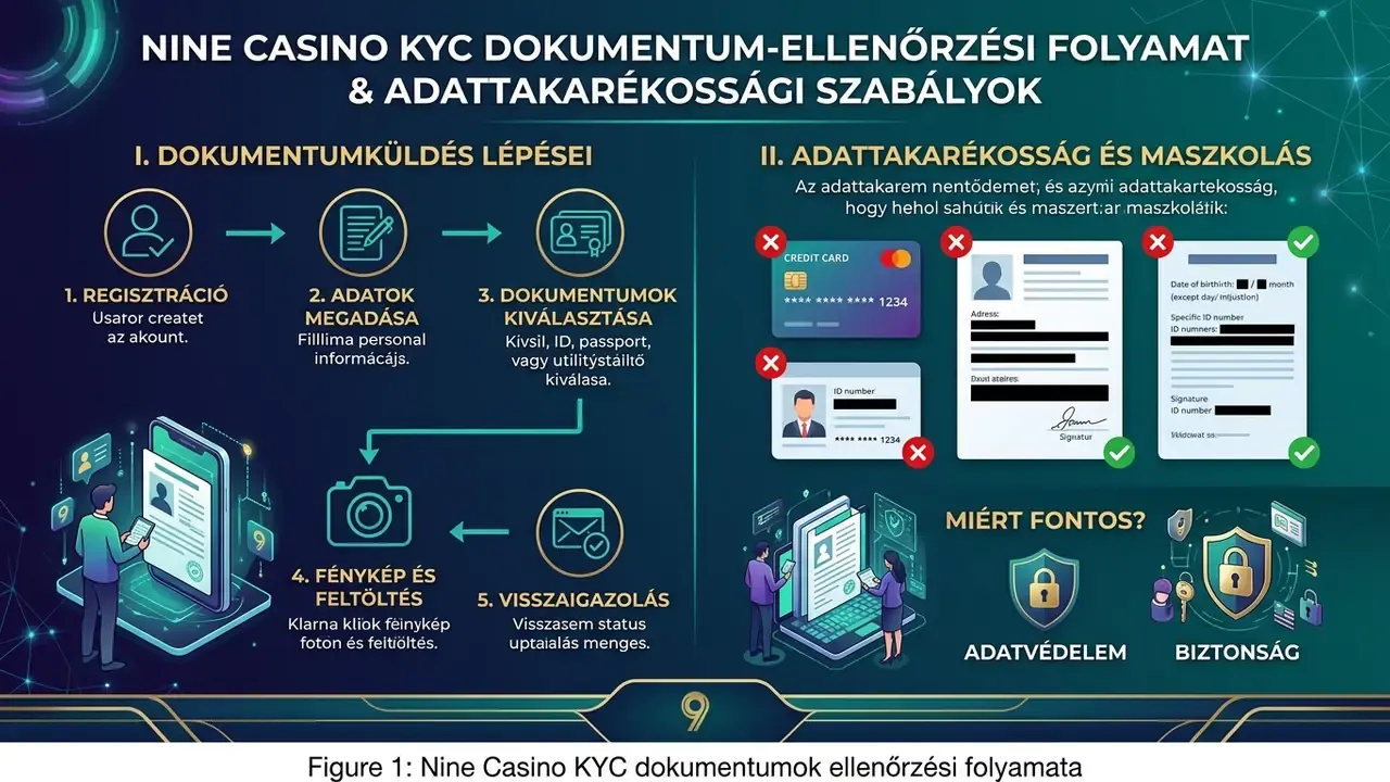 Nine Casino KYC dokumentumok ellenőrzési folyamata