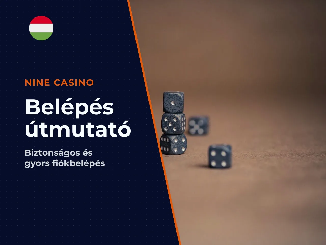 Belépés a Nine Casino felületére és