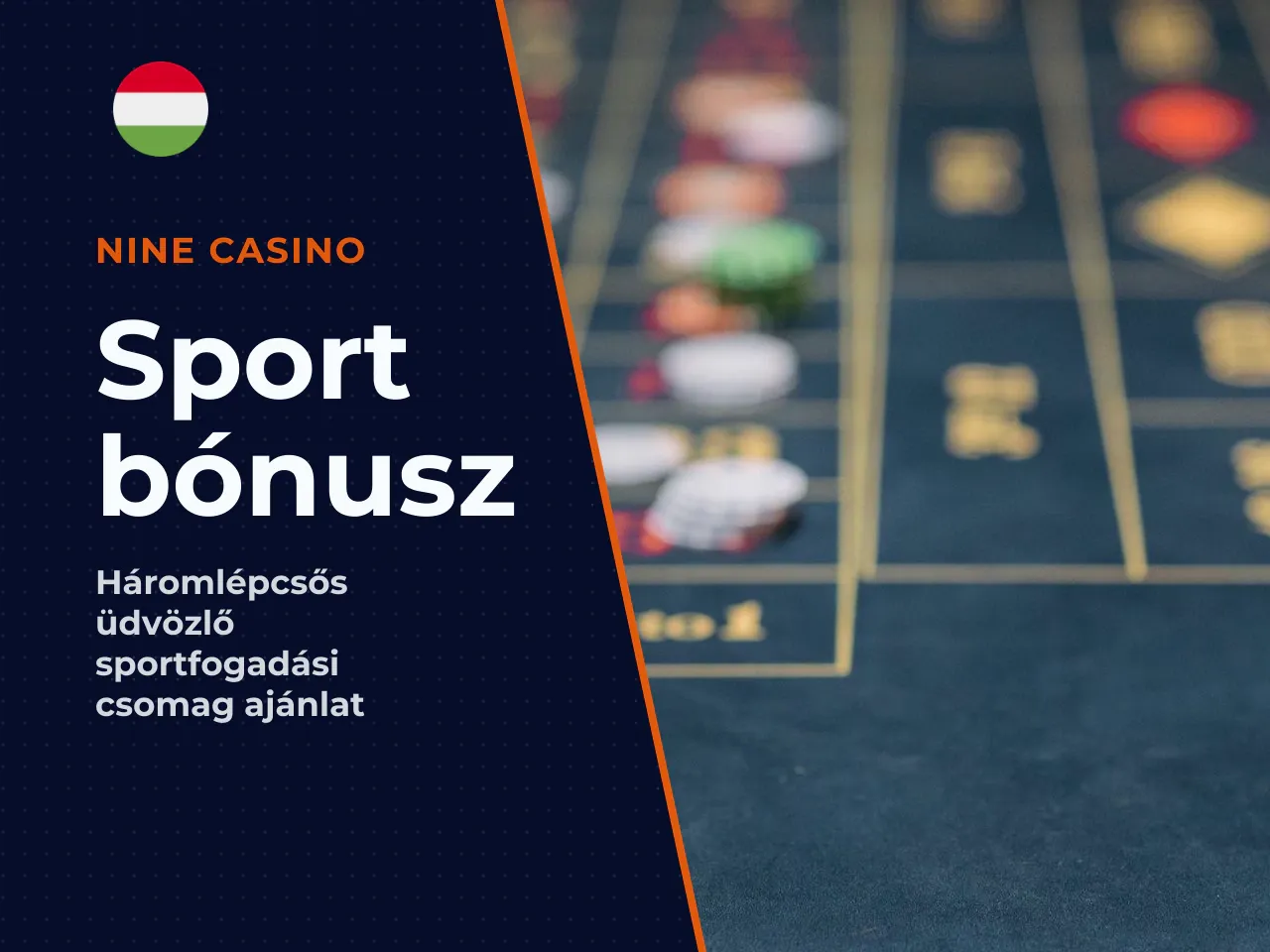 Nine Casino sportfogadási üdvözlő csomag. Röviden