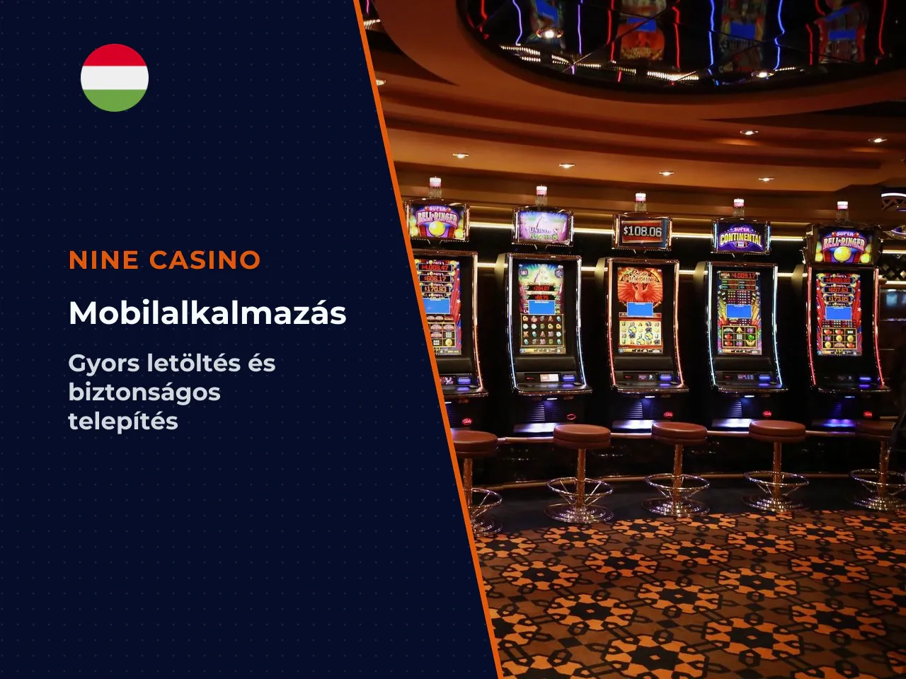 Android eszközökön a nine casino download