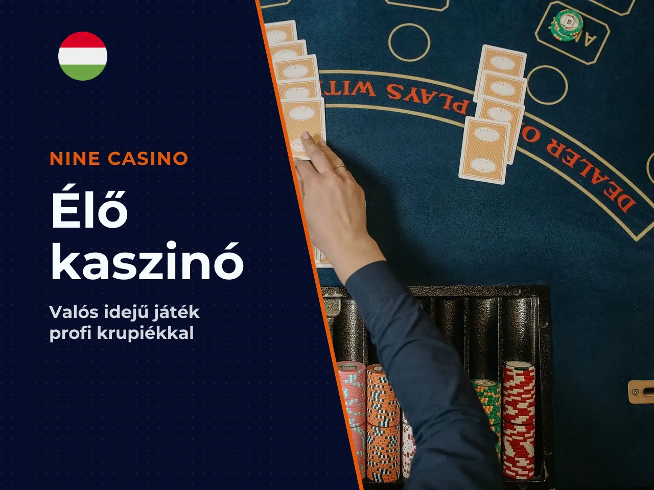 Élő kaszinó blackjack, rulett és baccarat