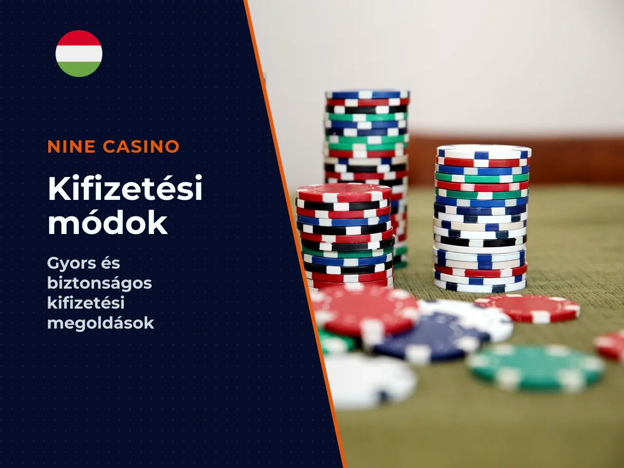 Nine Casino kifizetési módok és fizetési
